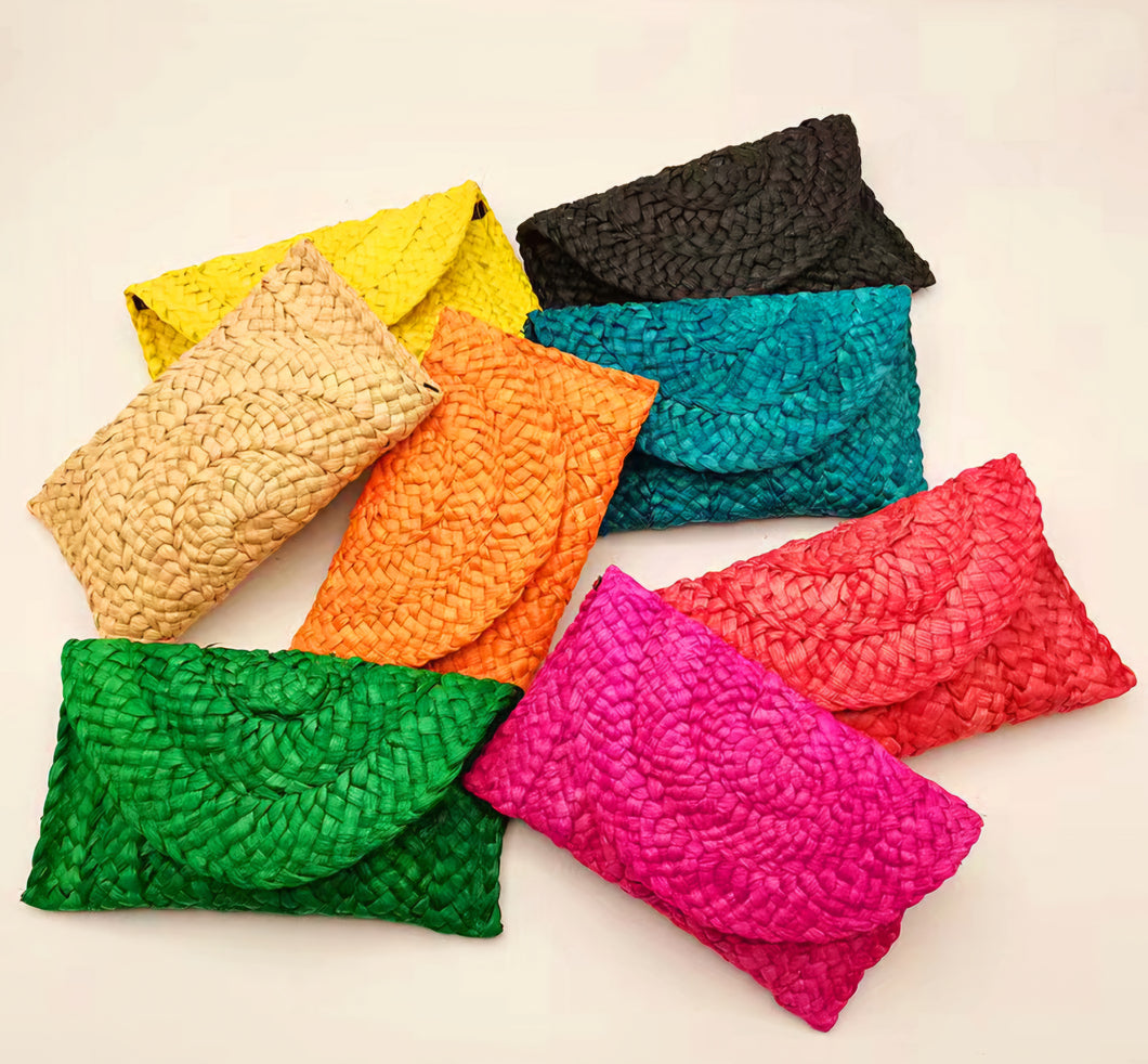 Color Me Bad Straw Clutch