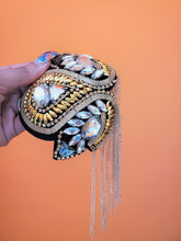 Load image into Gallery viewer, Beaded Rhinestone Metal Epaulete (Shoulder Badge)
