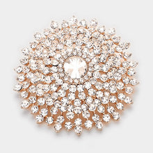 Load image into Gallery viewer, Crystal Sunburst Pin Brooch
