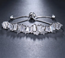 Load image into Gallery viewer, Baguette Crystal Adjustable Bracelet
