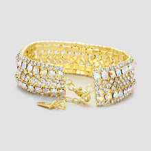 Load image into Gallery viewer, Crystal Bubble Cluster Evening Bracelet
