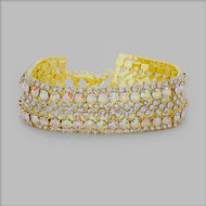 Crystal Bubble Cluster Evening Bracelet