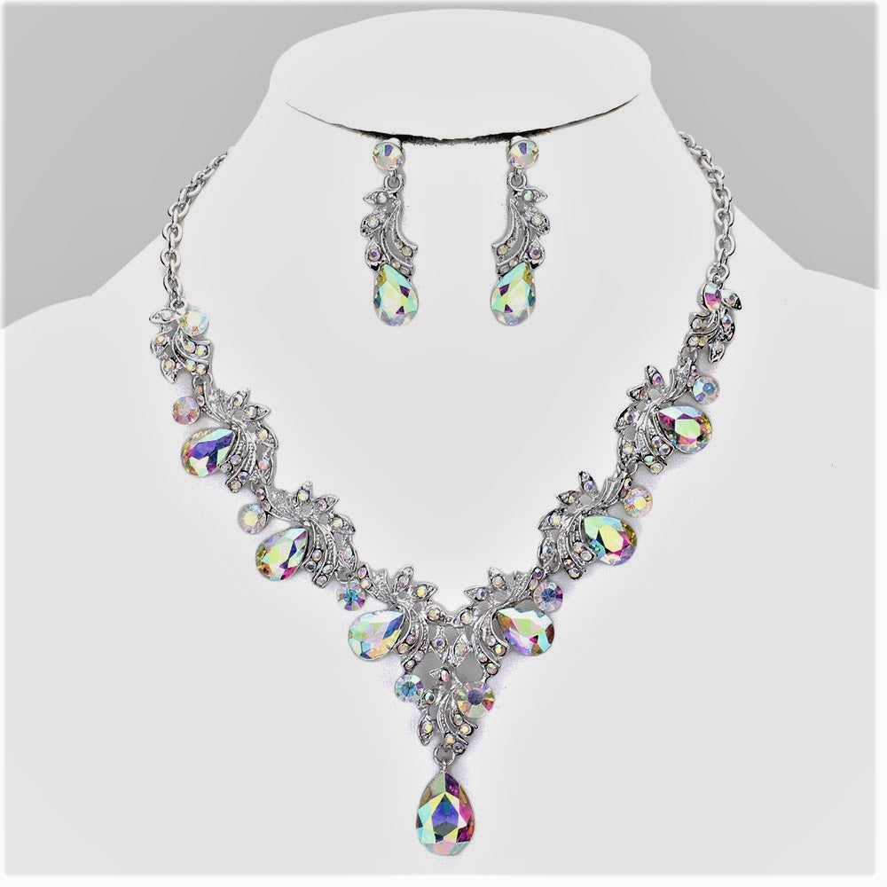 Pave Vine Necklace Set