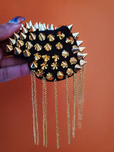 Load image into Gallery viewer, Punk Rock Spike Epaulette (Shoulder Patch)
