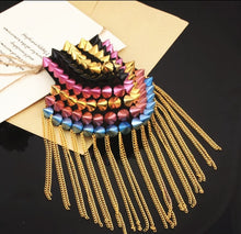 Load image into Gallery viewer, Punk Rock Spike Epaulette (Shoulder Patch)
