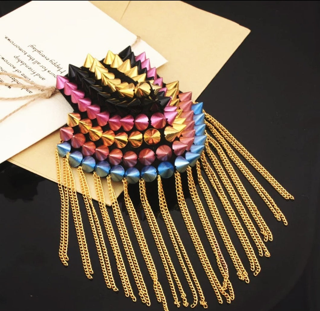 Punk Rock Spike Epaulette (Shoulder Patch)