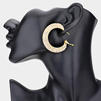 Load image into Gallery viewer, Irene &quot;Sparkle&quot; Hoop Earrings
