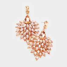 Load image into Gallery viewer, Marquis Oval Cluster Earrings
