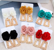 Mini Door Knocker Floral Earrings (NEW)