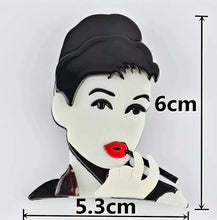 Load image into Gallery viewer, Woman Acrylic Brooch (Various Styles)
