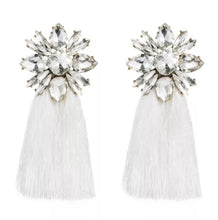 Load image into Gallery viewer, Tassel Gemstone Earrings (New Colors)
